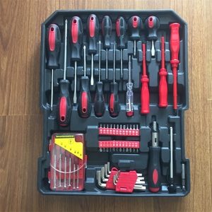 Kit di attrezzi per la riparazione dell'auto Kit di attrezzi da 39 pezzi per uso domestico grande 44x35x9cm Set nero <span class=keywords><strong>dimensioni</strong></span> dell'imballaggio personalizzate OEM - Product Image 3