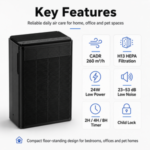 <span class=keywords><strong>Purificateur</strong></span> <span class=keywords><strong>d</strong></span>'<span class=keywords><strong>air</strong></span> HEPA de bureau USB personnalisé Micro Ecological PM2.5 Purification Portable pour le <span class=keywords><strong>d</strong></span>ésodorisant de bureau à domicile - Product Image 3