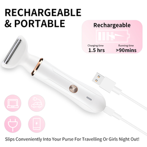 4 in1 <span class=keywords><strong>sopracciglia</strong></span> ricaricabili viso corpo Bikini rasoio elettrico per le donne" - Product Image 6