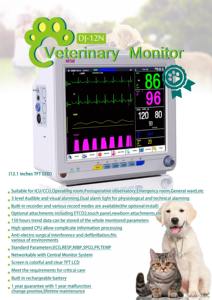 Moniteur portable de signes <span class=keywords><strong>vitaux</strong></span> vétérinaires avec ECG, SpO2, NIBP et batterie rechargeable – Moniteur vétérinaire multiparamètres pour vétérinaires - Product Image 6