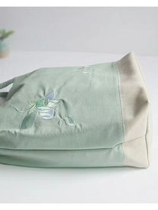 Borsa quadrata con motivo floreale in cotone stile antico con ricamo da donna a tracolla piccola borsa quadrata - Product Image 4