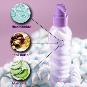 Crème hydratante pour le corps à l'acide hyaluronique naturel, label privé OEM, texture crème glacée, arc-en-ciel - Product Image 2