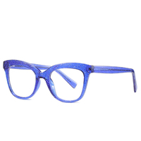 Gafas transparentes para miopía a la moda, gafas correctivas antirayos azules con montura brillante de lujo para mujer, gafas para reducir el reflejo