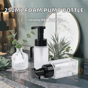 Botella de Plástico PET de 250ml 500ml con Bomba Dosificadora para Espuma Limpiadora, Loción, Champú, Desinfectante de Manos, Envase para Cuidado de la Piel, Bomba Dosificadora para Crema, MOQ Bajo - Product Image 2