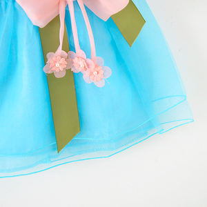 Robe de fête pour bébé fille, dernier design 2022, robes en organza pour enfants avec des motifs de nœuds, robes pour bébés filles nouveau-nées - Product Image 6