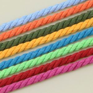 Cordón de Macramé Trenzado Personalizado de 8 mm para Bolsos, Prendas y Zapatos, de Poliéster y Algodón para Decoración - Product Image 1
