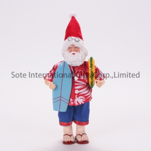 SOTE 28CM nueva colección de estatuillas de resina de Papá Noel de Navidad multiestilo FIESTA DE Papá Noel exhibición muñeca de Navidad decoración del hogar - Product Image 5