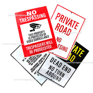 Tùy chỉnh kích thước và hình dạng bán buôn nhôm kim loại Áp phích Cảnh Báo An toàn áp phích và dấu hiệu an toàn in - Product Image 6