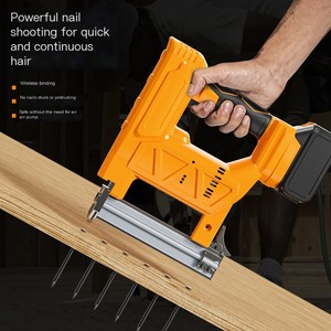 Graffettatrice Elettrica Portatile al Litio per Fai-da-Te, Pistola per Chiodi <span class=keywords><strong>a</strong></span> <span class=keywords><strong>Batteria</strong></span> per Lavorazione del Legno - Product Image 4