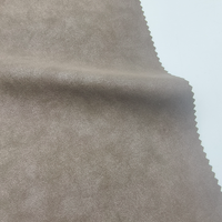 Tissu en cuir PU épais bicolore, style rétro, simili cuir Rexine, pour vestes d'hiver, matière en cuir