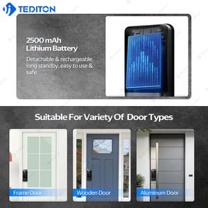 टेडिटन वीडियो इंटरकॉम तुया विफी सर्रादुरा इंटेलेगेंट डिजिटल फिंगरप्रिंट स्मार्ट डोर डेडबॉल्ट लॉक कैमरा के साथ - Product Image 5