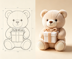 Orsacchiotto Personalizzato in Peluche Morbido, Imbottito in Cotone PP, Design in Scatola, Produzione OEM ODM, Regalo di Compleanno - Product Image 1