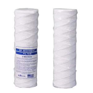 30 Inch 5 Micron Hele Huis String Wond Sediment Vervangende Patroonfilter Voor Bronwater