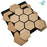 Panneaux muraux hexagonaux en noyer sur mesure, produits tendance, panneaux acoustiques 3D insonorisants pour la décoration intérieure