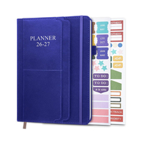 Su Geçirmez Deri Spiral Ciltli A5 CMYK Baskılı Planlayıcı Defter Hediye Kutusu Çevre Dostu Altın Varak Özel Logo Ofis Kullanımı 80