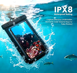 Sac étanche pour téléphone IPX8 pour plongée profonde, pochette transparente en PVC de qualité supérieure pour téléphone portable, cordon portable, pochette étanche pour la plongée avec tuba - Product Image 1