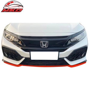 Pour Honda Civic 2017-2021 Hatchback & Si, Spoiler de pare-chocs avant de style HFP, PP 3 pièces, kit carrosserie de haute qualité - Product Image 6