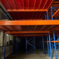 Étagère de mezzanine combinée pour bureau et entrepôt sur 2 étages
