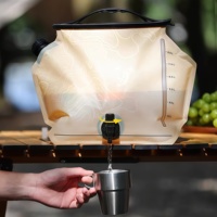 Sac d'hydratation à large ouverture de 8 litres pour le camping et la randonnée, pouvant être rempli de glaçons, adapté aux camping-cars, au camping et à la pêche