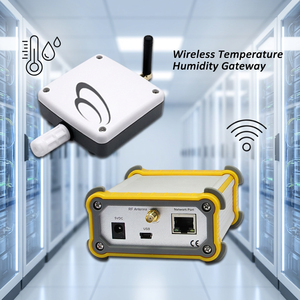 Wireless Temperature Humidity Gateway RF Antenna Network Port for IoT Monitoring System OEM/ODM Supported Plastic IP65 Rated - Product Image 1