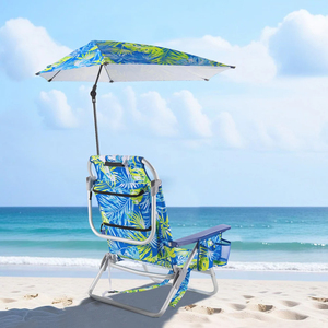 Portatile da esterno pieghevole in alluminio luna sedia regolabile ombrellone con morsetto per spiaggia <span class=keywords><strong>mare</strong></span> campeggio per zaino in poliestere - Product Image 6