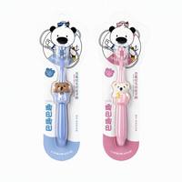 Brosse à dents manuelle pour enfants, poils PBT naturels doux sans BPA, manche en plastique, prix d'usine en gros, pour la maison et les voyages