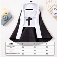 Déguisement de chat mignon pour fête, vêtements de chaton Jésus pour petits et moyens chiens et chats, costumes de cosplay amusants pour animaux de compagnie, accessoire pour chiot