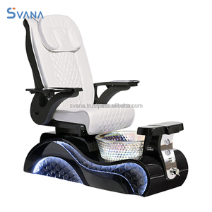Chaise multifonctionnelle professionnelle de pédicure de station thermale de massage arrière avec la lumière ambiante - Product Image 5