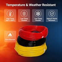 Gaine isolante en fibre de verre silicone JZ2751-T, manchon tressé haute température, tube de protection de câble ignifuge 1,5-7KV Classe H