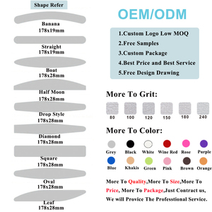 Mini limas de uñas de cartón con logotipo personalizado, grano 180, 5cm, <span class=keywords><strong>EVA</strong></span>, herramientas de cuidado de manicura de doble cara, limas de uñas para bebés, impresión para pulidores de uñas - Product Image 6