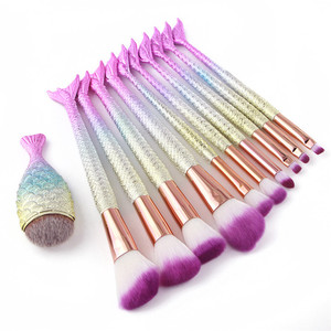 Piccolo Personalizzato Juego De Brochas De Maquillaje Individuale di Lusso Make Up Della <span class=keywords><strong>Sirena</strong></span> Spazzole di <span class=keywords><strong>Trucco</strong></span> Kit Set In Vendita Per Il <span class=keywords><strong>Trucco</strong></span> - Product Image 1