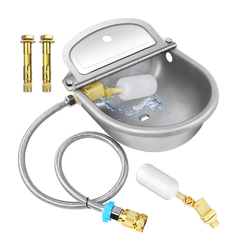 Stainless Steel Auto Refill Water Bowl Verified Supplier Auto Filling Dog  Water Bowl Ensures Clean
