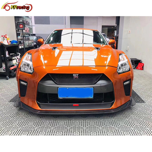 Actualización Vari 2017 Ver <span class=keywords><strong>Magnum</strong></span> <span class=keywords><strong>Opus</strong></span> Style Labio delantero de fibra de carbono para Nissan GTR R35 2008-2018 - Product Image 5