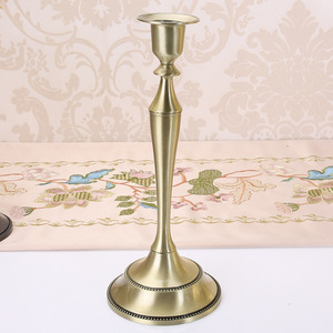 Candelabro in Lega di Zinco Stile Europeo, <span class=keywords><strong>Portacandele</strong></span> Singolo Retrò Romantico Modello 6301 - Product Image 5