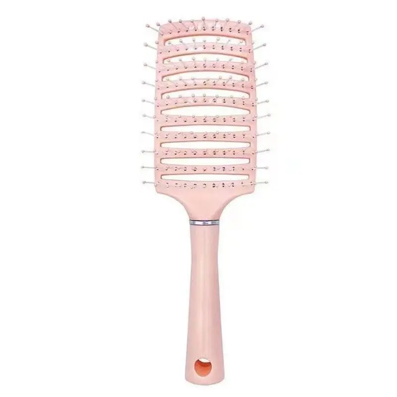 Hot bán mềm lông da đầu massager Bàn chải tóc cong sóng bàn chải salon tạo kiểu tóc bàn chải lớn uốn cong Lược Detangling Bàn chải tóc