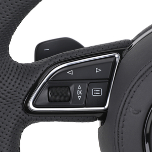 Volante Deportivo Personalizado Estilo <span class=keywords><strong>S</strong></span> <span class=keywords><strong>Line</strong></span> de Cuero para Modelos <span class=keywords><strong>Audi</strong></span> <span class=keywords><strong>A3</strong></span>/A4/A5/A6/C7/C8/Q3/Q5/Q7/B8 A8 RS - Product Image 3