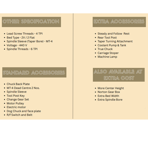 เครื่องกลึงแบบกรวยทรงกรวยสำหรับงานหนัก ออกแบบมาเพื่อการกลึงโลหะที่มีความแข็งแรงสูงและการทำงานต่อเนื่อง - Product Image 5