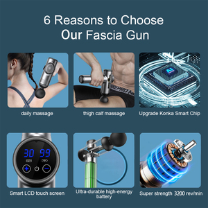 Masajeador de pistola Fascial de impulso muscular eléctrico recargable ABS profesional de alta calidad 2025 para masaje deportivo corporal - Product Image 2
