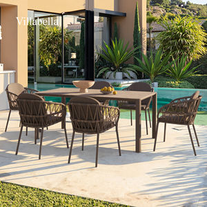 Juego de Muebles de Patio de Lujo para Exteriores, Sillas de Comedor de Cuerda y Mesa, Muebles Comerciales para Hoteles y Restaurantes, Juego de Mesa de Jardín - Product Image 1