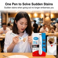 Instant No Wash Stain Remover Pen 20g Portable Magic Spot Cleaner for Kids School Uniform Food Coffee Lipstick Fabric Safe