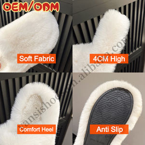Ciabatte da <span class=keywords><strong>donna</strong></span> in cotone su misura morbide <span class=keywords><strong>pantofole</strong></span> in peluche da interno inverno <span class=keywords><strong>pantofole</strong></span> da letto tacco alto a punta chiusa per <span class=keywords><strong>donna</strong></span> - Product Image 3