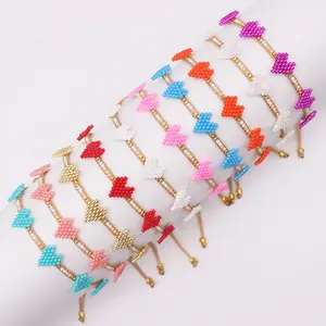 2023 Hot Sale Miyuki Seed Beads Handmade Pulseira De Vidro Bead Woven Rope Pulseira para mulheres meninas