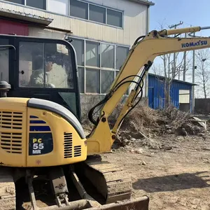 Venda direta dos fabricantes mini máquina escavadeira KOMATSU 55MR-2 pequena sobre esteiras usada