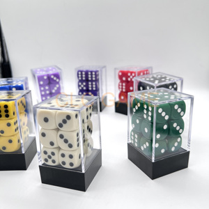 CLC 12 Mảnh 16Mm D6 Đục Polyhedral Dice Set Sang Trọng Hội Đồng Quản Trị Trò Chơi Phụ Kiện Nhựa & Acrylic Với Phù Hợp Hộp Xúc Xắc - Product Image 2