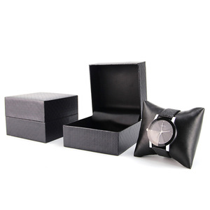 Boîte d'emballage de <span class=keywords><strong>montre</strong></span> pour hommes et femmes, en carton, carrée, personnalisé, en papier, avec oreiller, nouvelle collection, OEM, vente en gros - Product Image 1