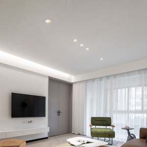 Foco empotrado para techo de interior, luz Led descendente pequeña, color negro, Cob, redondo - Product Image 3