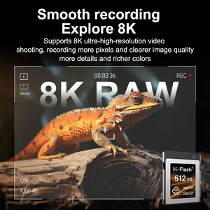 H-Flash Original <span class=keywords><strong>CFexpress</strong></span> Tipo B Tarjeta 128GB 256GB 512GB hasta 1750 MB/s Tarjeta de memoria PROFESIONAL Tarjeta CFe para video HD 8K - Product Image 3