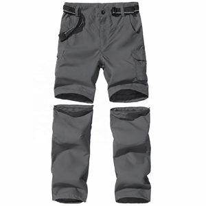Pantalon de randonnée convertible pour homme TESSUTO, en toile imperméable, respirant, à séchage rapide, avec fermeture éclair aux jambes, extensible, pour le trekking et les voyages - Product Image 1