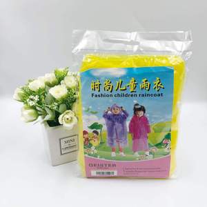 Hzjunyi Nhà Sản Xuất Bán Buôn Mát Thời Trang Trẻ Em Của Dùng Một Lần Áo Mưa Chất Liệu Mới Dày Áo Mưa Phong Cách Đơn Giản - Product Image 2