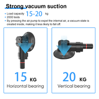 Support universel pour téléphone de voiture à ventouse avec fixation en caoutchouc à vide de 3 pouces, revêtement inférieur en silicone, capacité de charge de 15 à 20 kg pour pare-brise